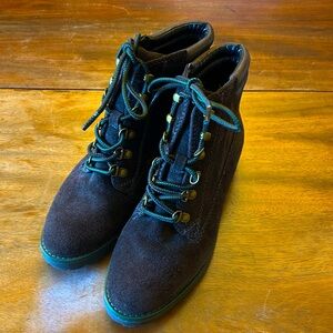Ralph Lauren Suede Lace Up Boots